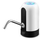 Bomba Elétrica Universal com Carregamento USB para Galão Garrafão de Água Bebedouro Recarregável Galão Preto Branco